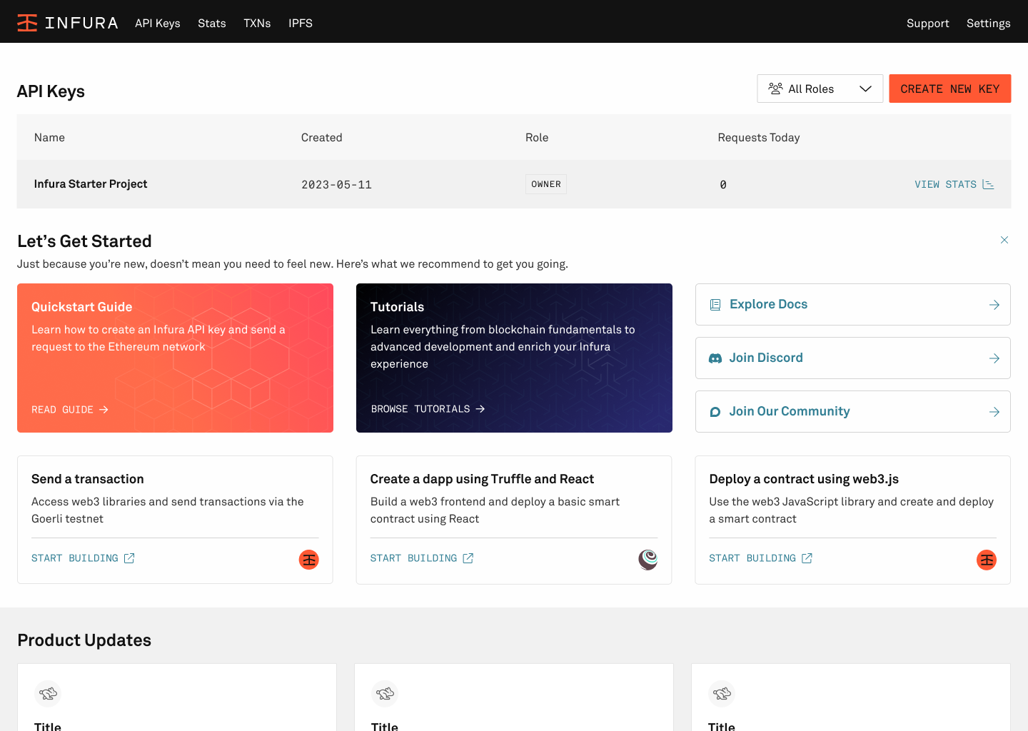 Screenshot of action link component and it's documentation