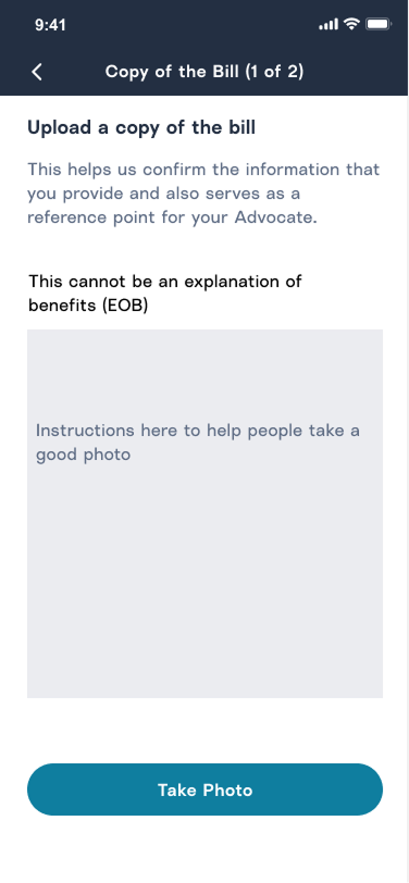 Mobile screenshot asking a question about family size